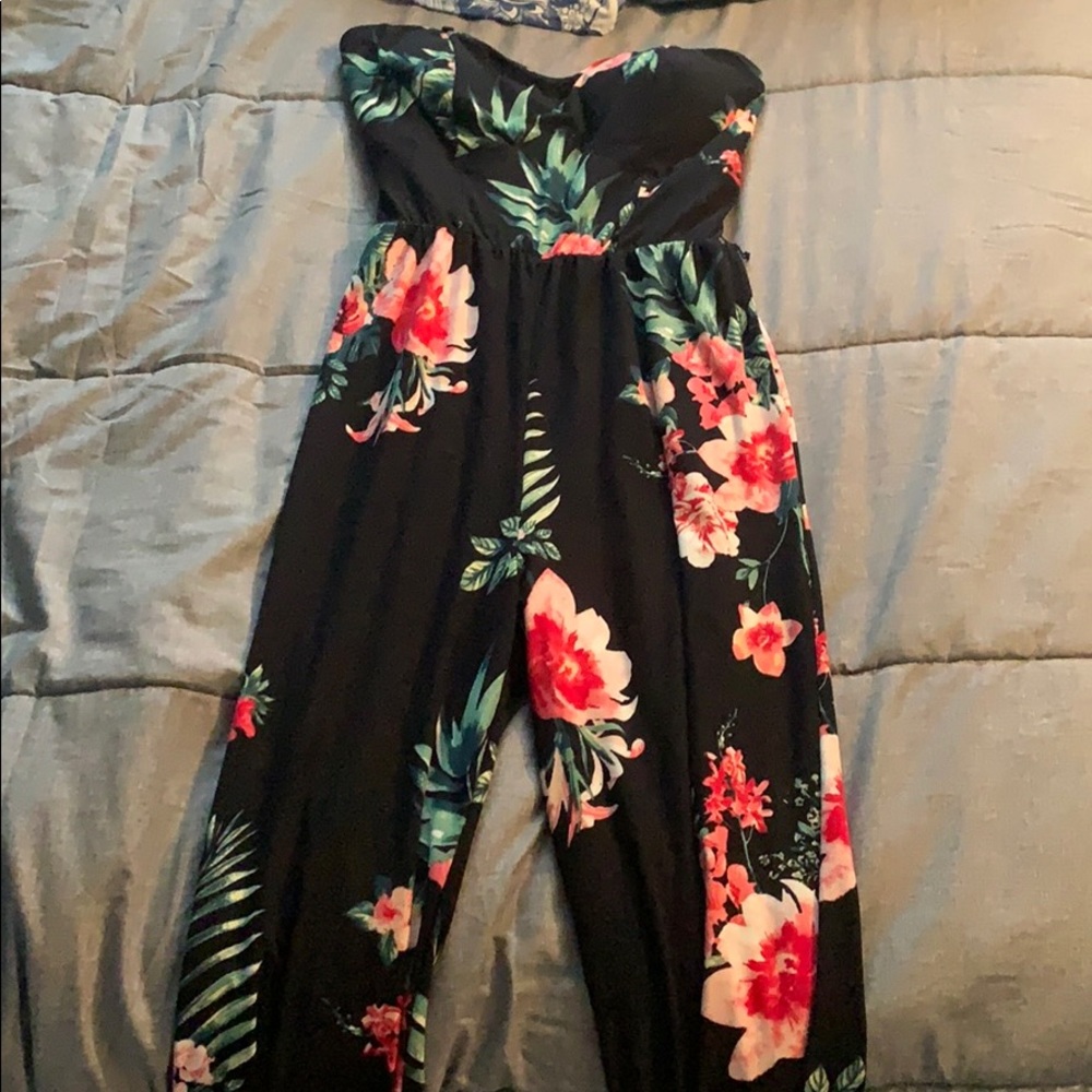 Strapless jumpsuit